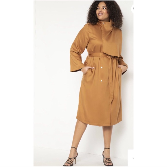 Eloquii Jackets & Blazers - NWOT ELOQUII Trench Coat Size 14/16